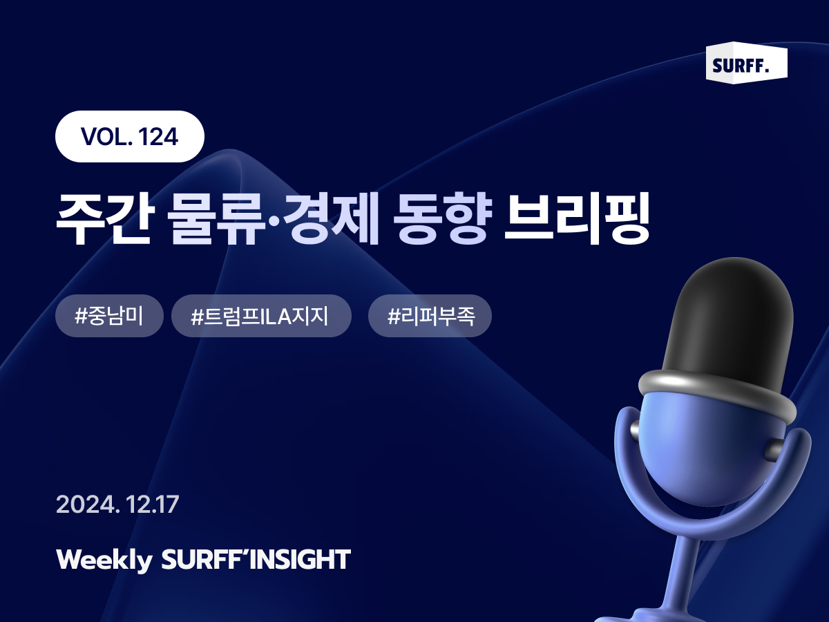 VOL124. 주간 물류·경제 동향 브리핑 (Weekly SURFF’INSIGHT) – 2024.12.17