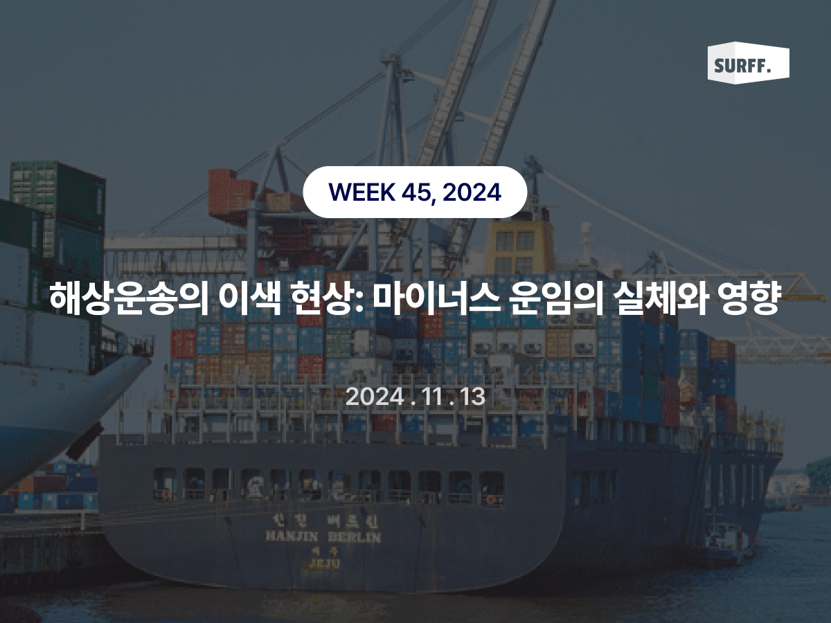 마이너스 운임의 실체와 영향 (WEEK 46, 2024)