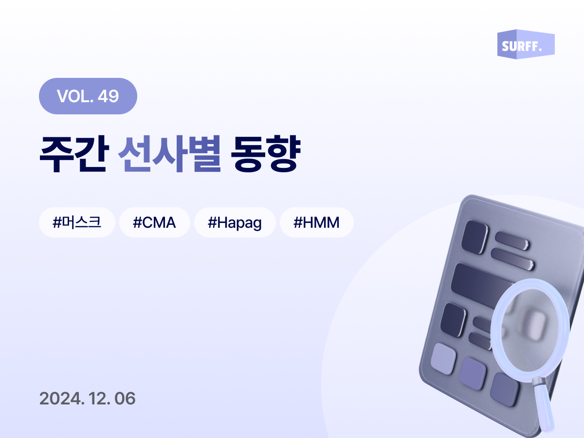 Vol49 주간 선사별 동향 (Week 49., 2024)