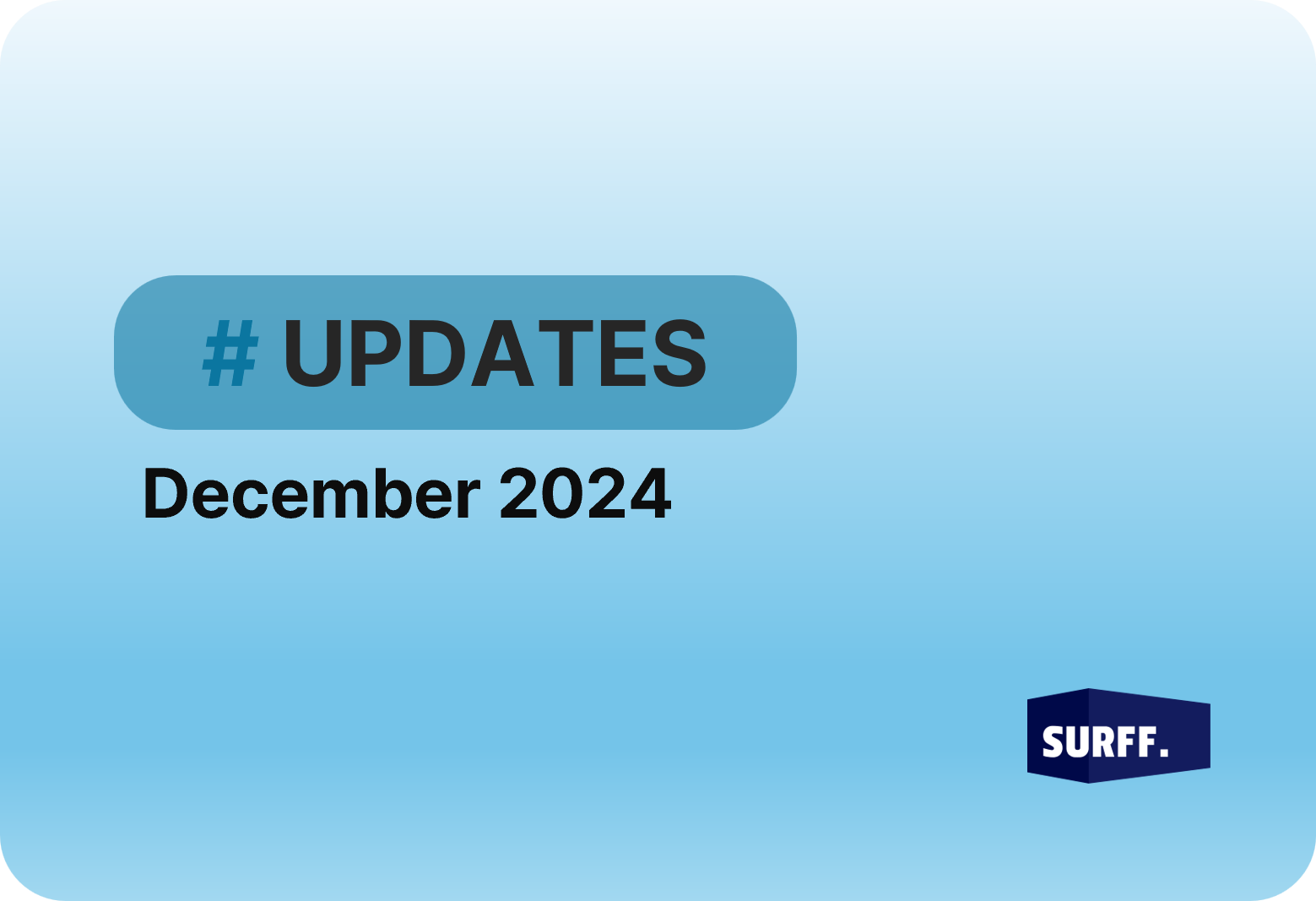 Updates in December 2024(Sprint 20,21)