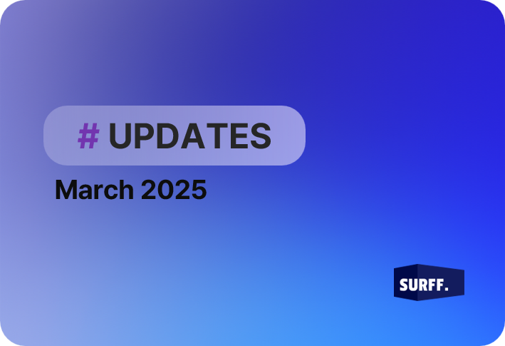 Updates in March 2025(Sprint 26-28)